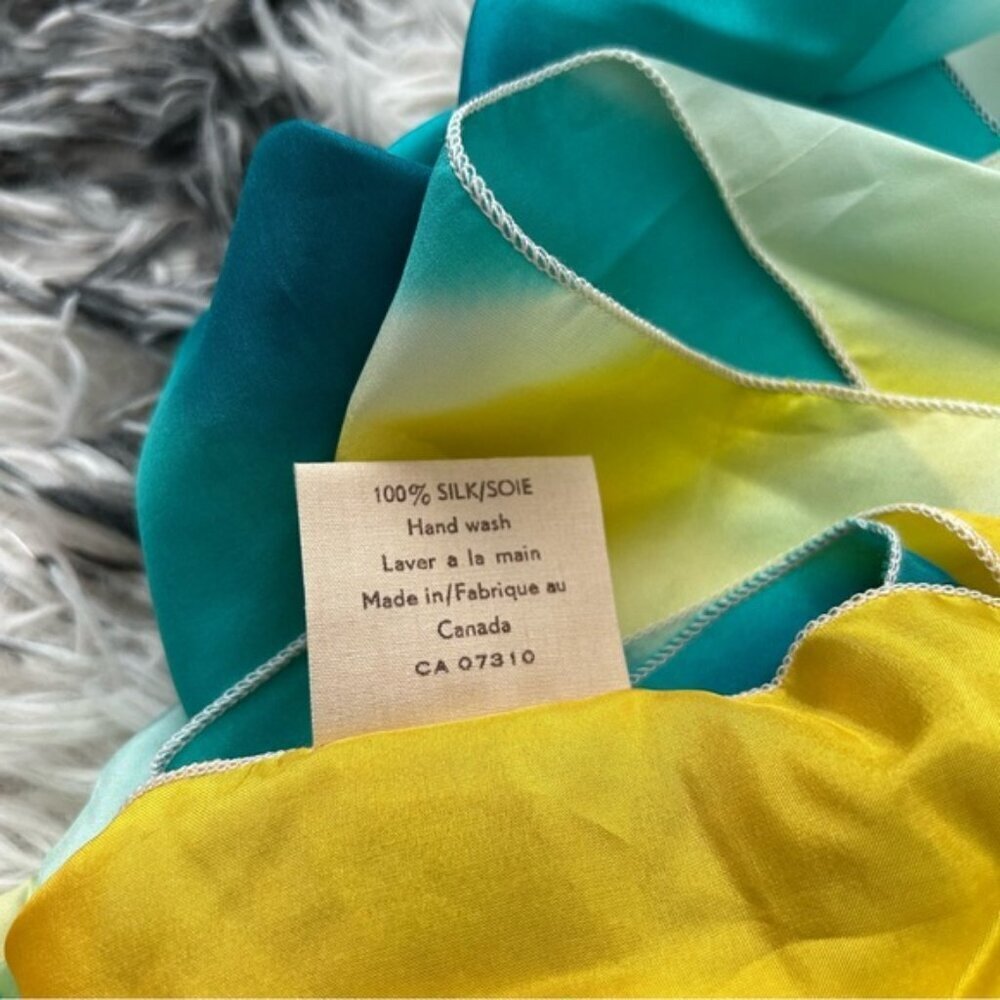 Denis Lejay Silk Hand Painted Scarf - Picture 3 of 3